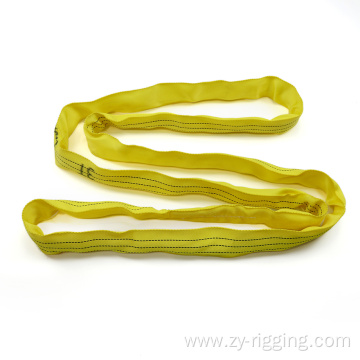 Light-weight soft round lifting sling webbing sling